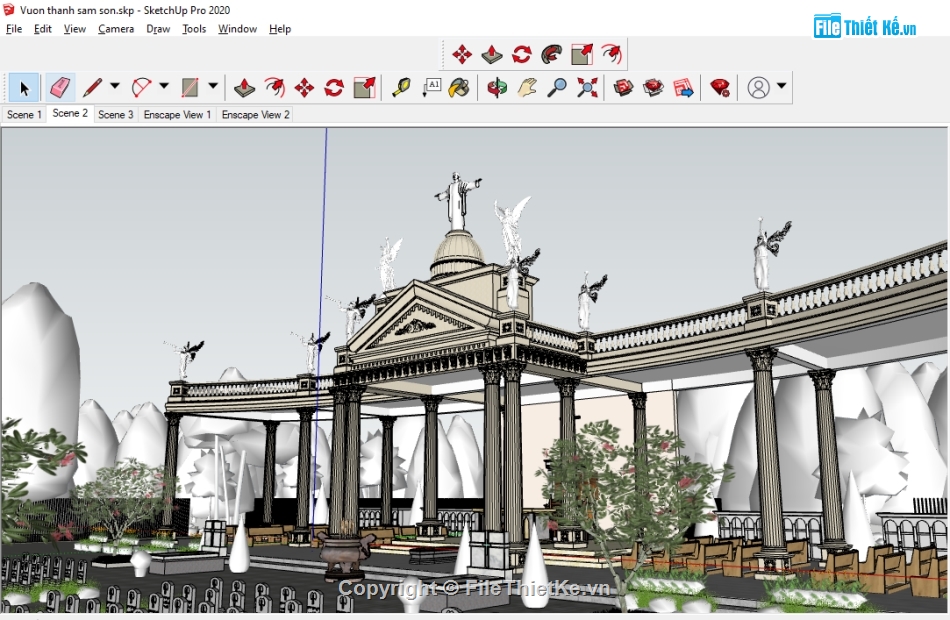 File su lăng mộ,lăng mộ thiên chúa,Mộ thiên đạo chúa,file su nhà mồ,Sketchup thiết kế lăng mộ